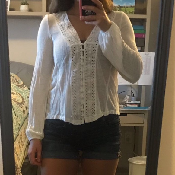 Sheer Long Sleeve Top - Picture 1 of 3